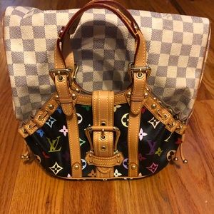 LV limited edition mini theda black mutil color!